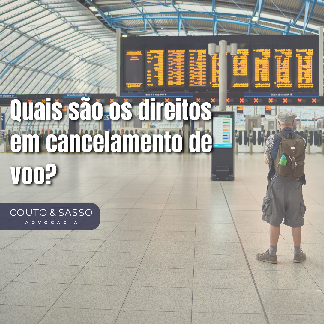 Quais são os direitos em cancelamento de voo?